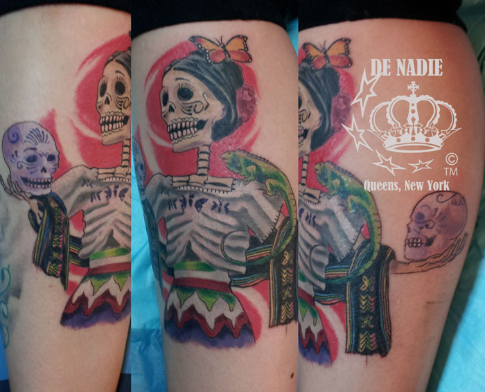 Mexican katrina tattoo
