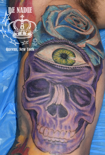Queens skull tattoo